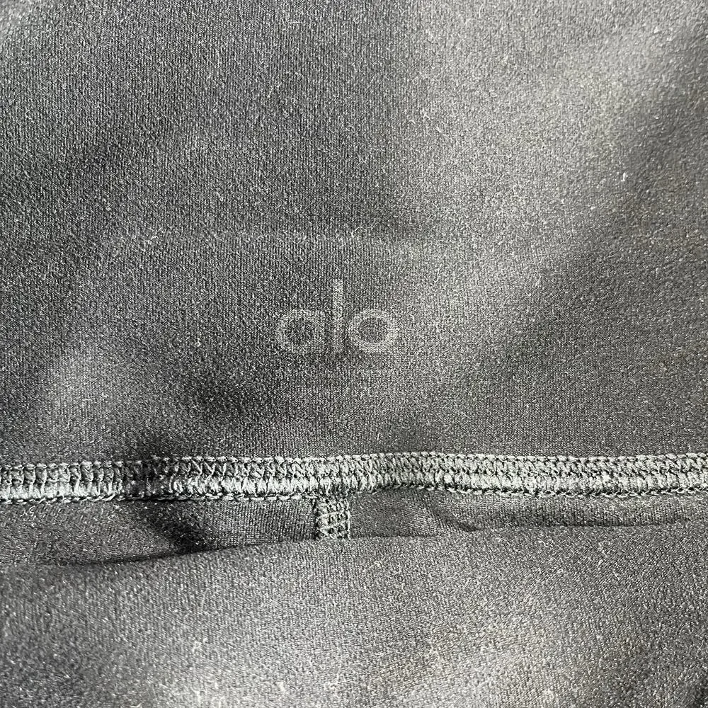 Alo Yoga High Waist Leggings Women's Size M Black Grey Colorblock Pants